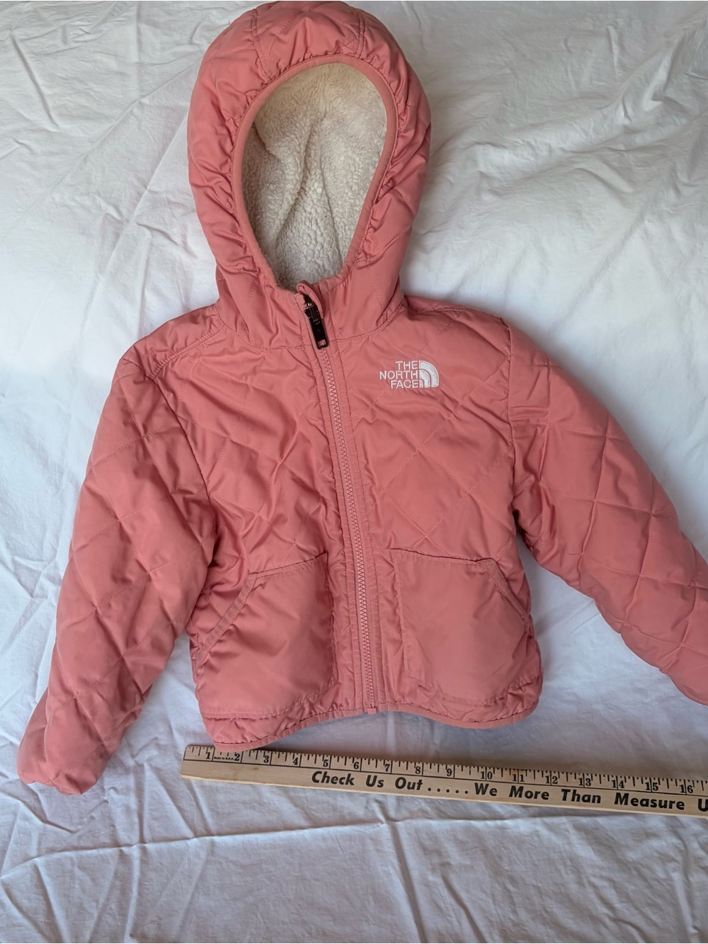 The North Face Girls' Hooded Quilted Jacket - Pink